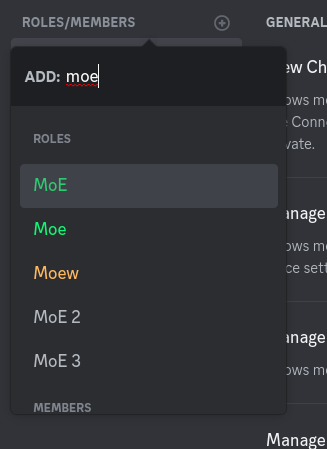 Click on the "+" and add moebot